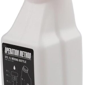 Botella mezcladora 1L para cortacésped 2T - Relaciones 50:1 a 25:1