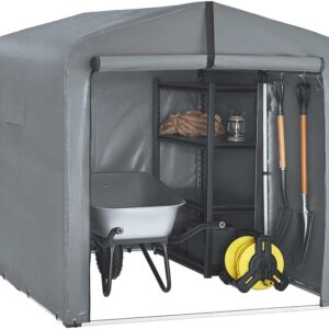SoBuy Garaje Exterior Impermeable 159x219x165 cm - Ideal para Moto y Bicicletas