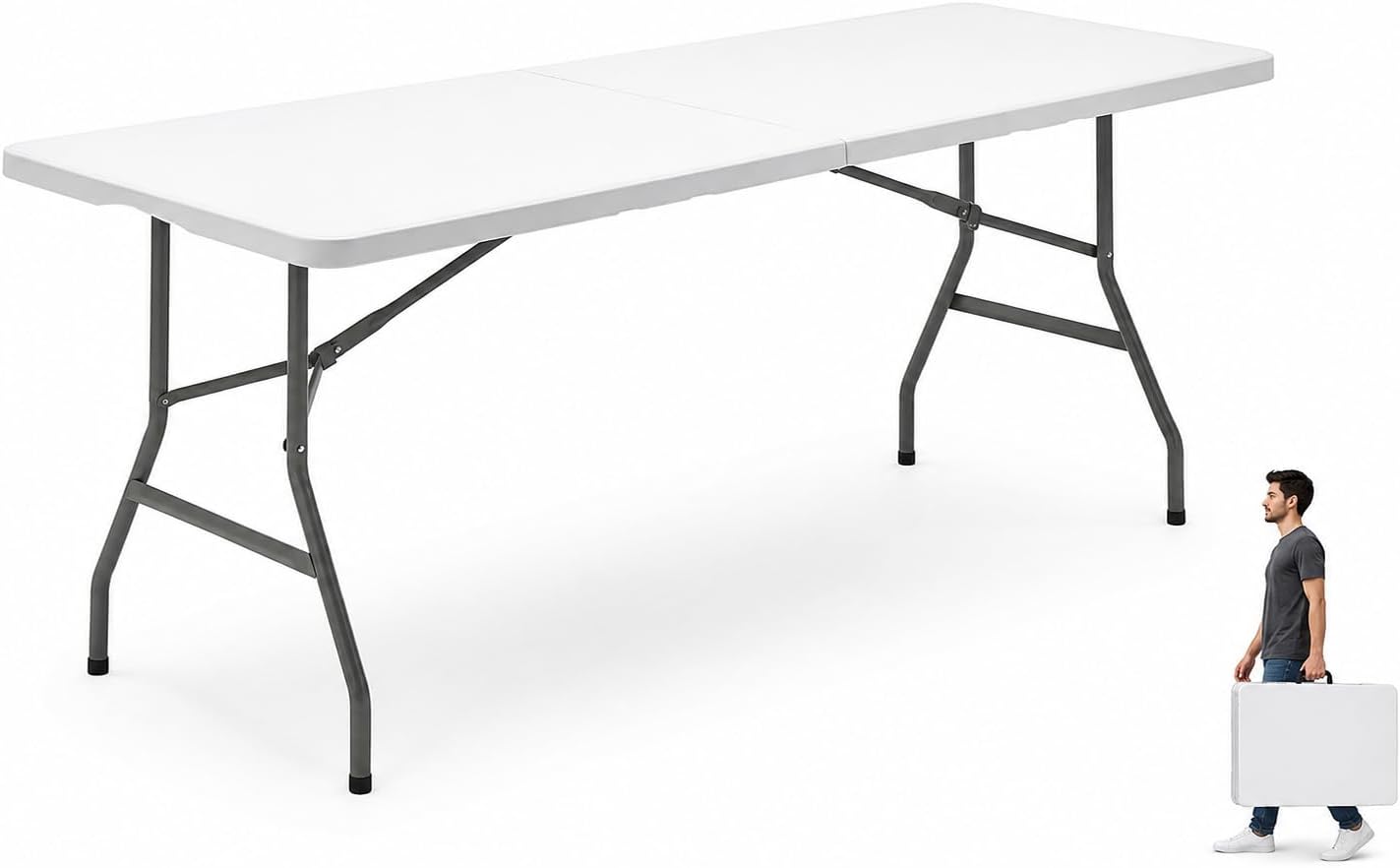 Mesa plegable 180 cm LORVIK para exteriores y eventos