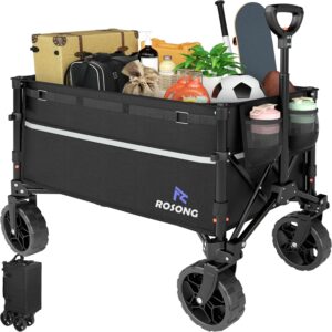Carro playa plegable ROSONG 120L con ruedas todo terreno
