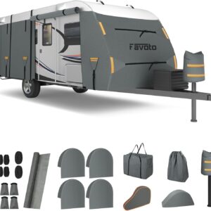 Favoto Funda Caravana Impermeable 550x220x250cm - Protección Total
