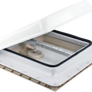 Fiamma Vent - 2 ventanas de techo 40x40 cm blancas con kit instalación