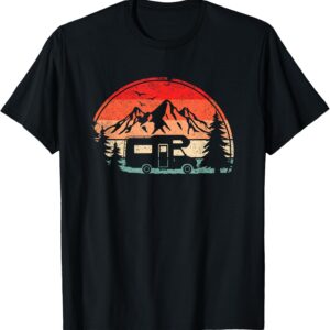 Camiseta Retro Vintage Autocaravana | Diseño Camping