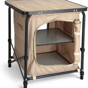 Armario camping 2 en 1 plegable madera Spetebo