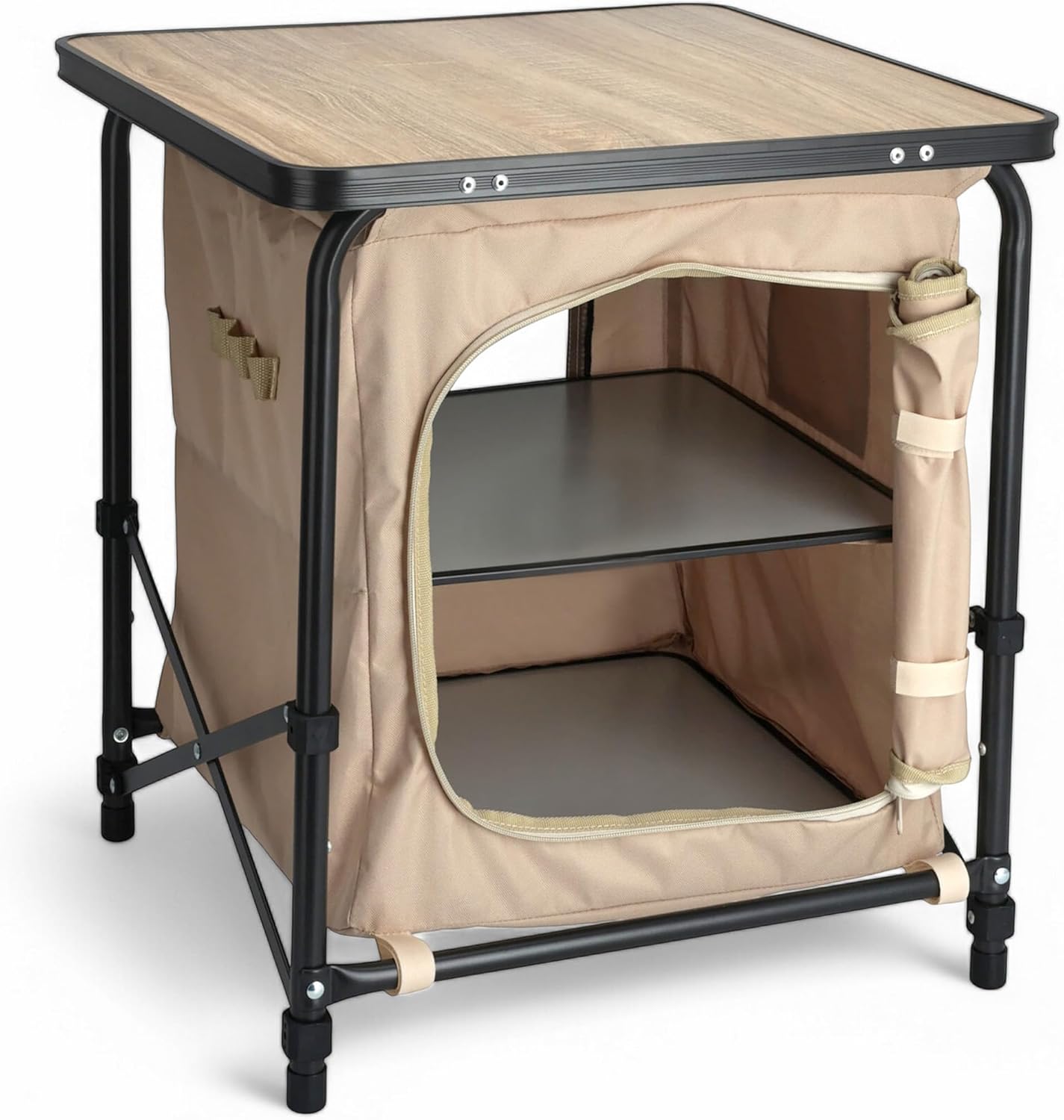 Armario camping 2 en 1 plegable madera Spetebo