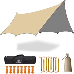 Toldo 5x5 m camping HIDEWALKER: impermeable y UV 50+