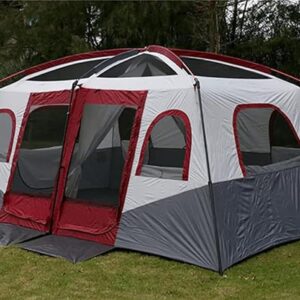 Tienda camping grande impermeable para 8-12 personas QJWM
