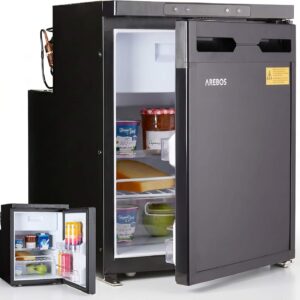 Arebos Nevera Compresor 50L -18°C | App WiFi | 12/24V | Puerta reversible