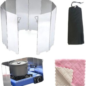 Butyeak Paravientos Plegable para Cocina de Camping Gas