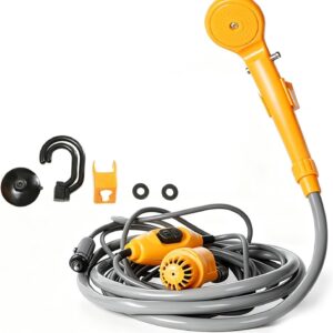 Ducha portátil 12V para camping y coche - PORFOYO