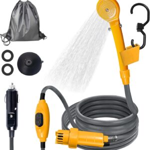Ducha portátil camping BORDEAG 12V con bomba