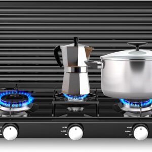 SOGO Hornillo Camping 3 Fogones Gas Portátil GLP/Propano