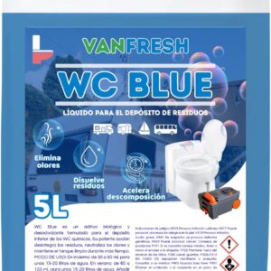 Vanfresh WC Blue - Líquido para WC químico 5L | Aroma fresco y limpieza