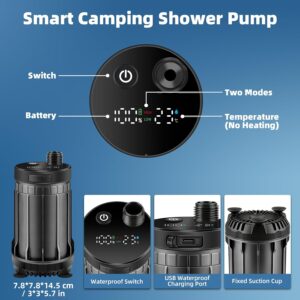Ducha portátil eléctrica 8000mAh camping - Uplayteck