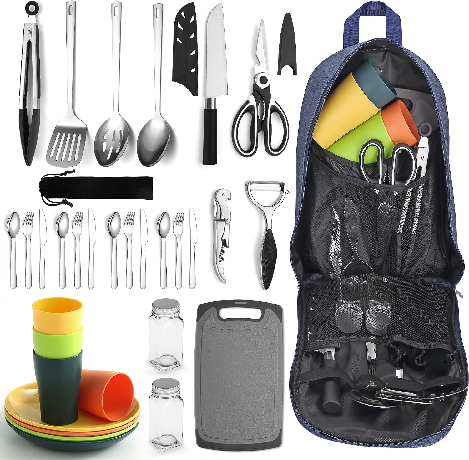 Berglander Juego cocina camping 4 pers. completo