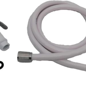 Kit de ducha CR-MOESANCO 1,5m para caravana, blanco y gris