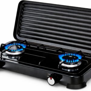 Cocina de gas portátil YALTRIX 2 fogones
