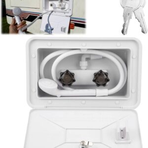Kit Ducha Exterior Tissting con manguera 51", ideal para camping