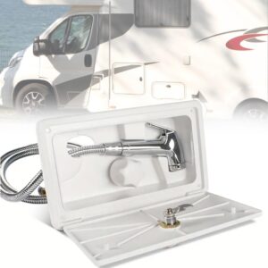 Kit caja ducha exterior RV - Funda grifo con llave incl.