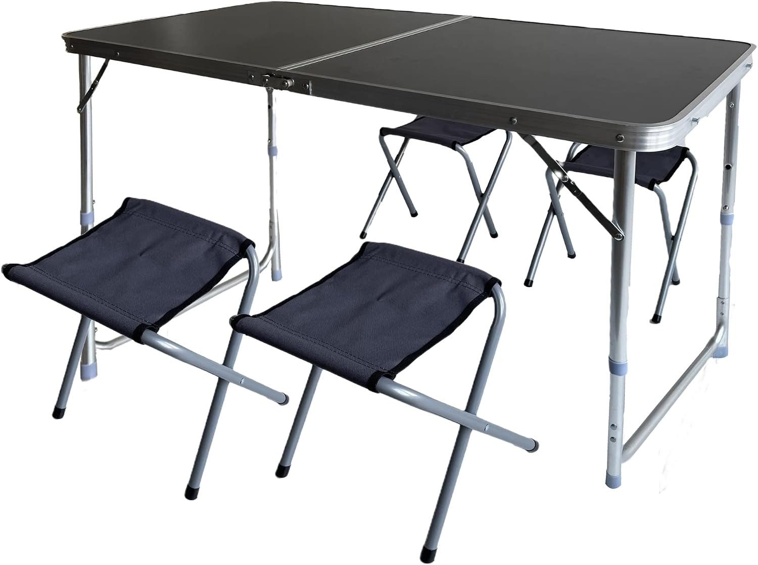 Mesa plegable camping con sillas - Aluminio resistente