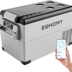 EUHOMY Nevera portátil 30,6L con compresor -10°C a 20°C | App y LCD