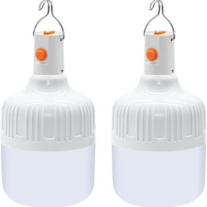 Lámpara camping LED recargable BoloShine 2 uds
