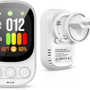 Detector CO y gases 2 en 1 con pantalla LCD - OHFAMO