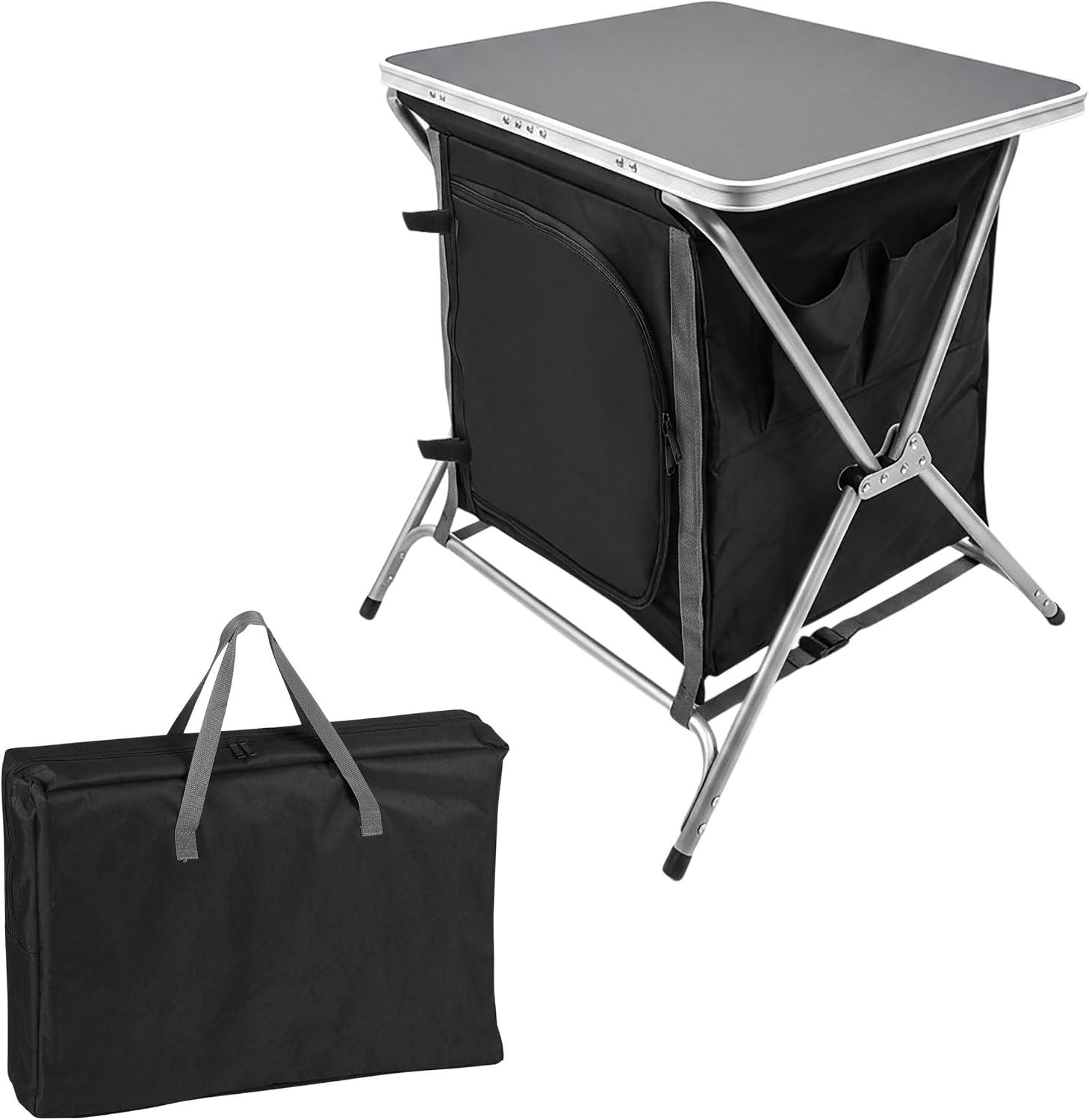 Armario plegable Spetebo de aluminio para camping
