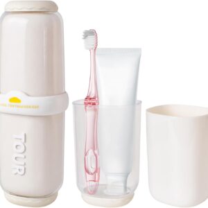 Estuche 4 en 1 viaje cepillos y pasta dental Eclove