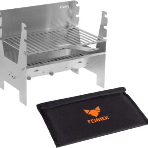FENNEK LIGHT - Barbacoa plegable de acero inoxidable