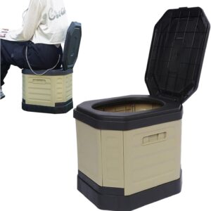 Inodoro plegable para camping ABS con cubo