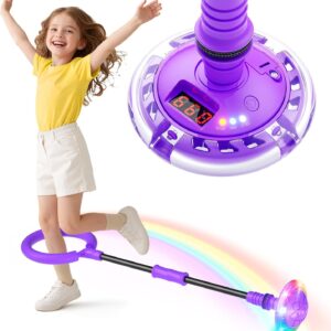 Bola de salto con contador púrpura para niñas
