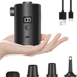 Bomba aire eléctrica recargable 280L/min, 3600mAh, 4 boquillas