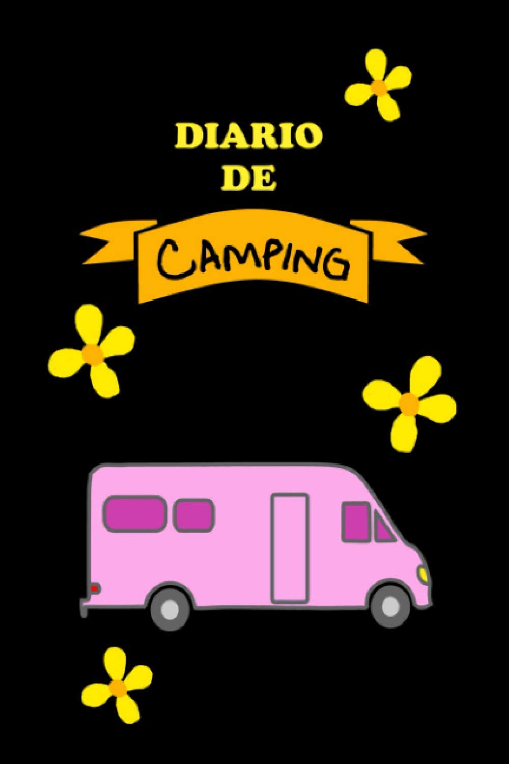 Cuaderno camping con flores para autocaravana