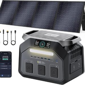 Raikon IEE P1800: Estación energía portátil 1800W con panel solar