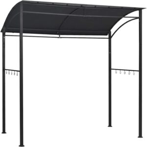 Cenador metálico de barbacoa vidaXL para jardín (gris antracita)