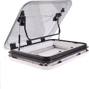 Claraboya para autocaravana 70×50 cm con ventilación y LED