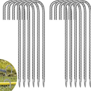 12 Clavijas de Acero Roscadas 30 cm para Camping