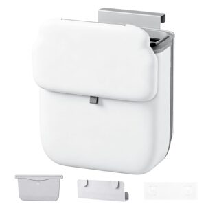 Cubo basura colgante 9L Veloray plegable blanco
