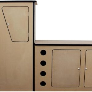 Cocina MDF para Camper con armarios y botellero (LHD)