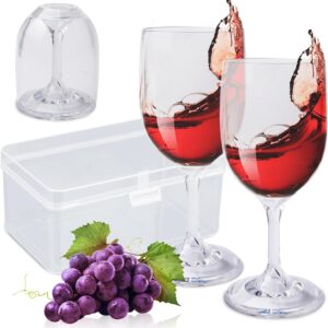 Copas de vino plegables de plástico - Juego 2 uds.