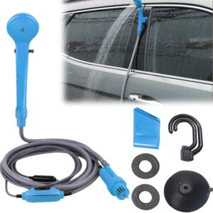 Ducha portátil 12V PORFOYO con bomba y manguera de 7m