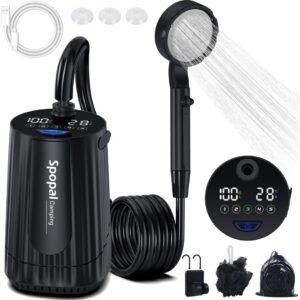 Ducha Camping Portátil Spopal 10000mAh, 5 Velocidades