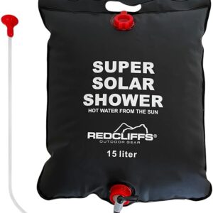 Ducha solar camping 15L con calefacción | Acomoda Textil
