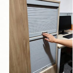 Puertas plegables enrollables para armarios de plástico