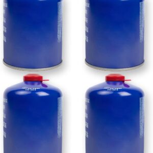 BESCH Cartucho gas 450 g Butano/Propano - Pack 4 unidades