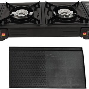 Hornillo gas 2 quemadores 2500W + bandeja & maletín KLOOLIVE