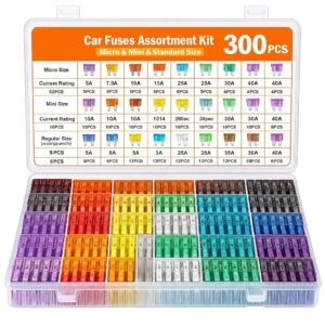 Kit fusibles coche 300 uds. 2A-40A + clip | PintoHardware