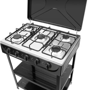Cocina de gas 5 fuegos CHAPINGNI, estufa natural potente