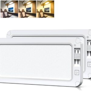 Luces LED interiores 12V, 1200LM para caravana (2 uds.)